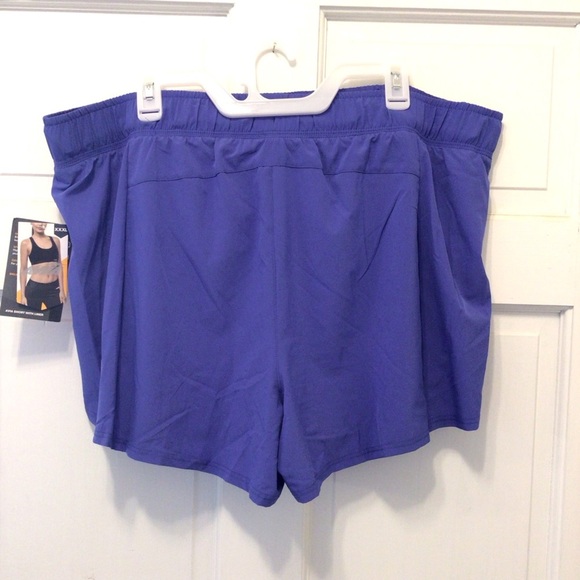 Avia Women's Plus Size Blue Running Short With Built-in Bike Liner Size XXXL-22 - Picture 7 of 9